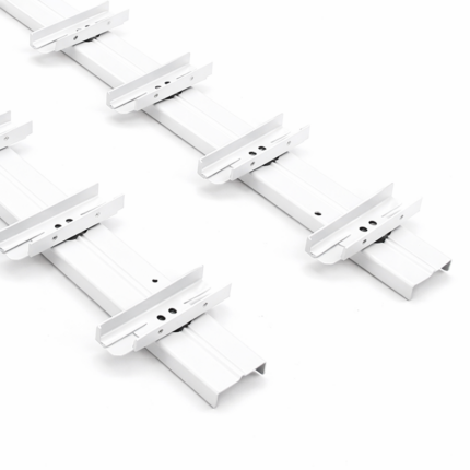 Prowadnice do żaluzji poziomych (białe)